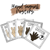 Non-Verbal Hand Signal Posters (Classroom Management Tool)