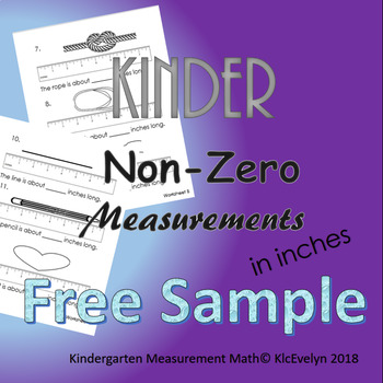 Preview of Non Zero Measurement in Inches! Free Sample