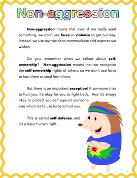 Preview of Non-aggression for Kids