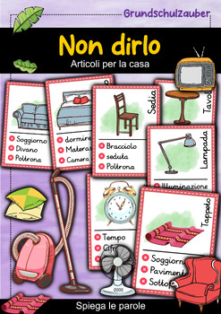 Preview of Non dirlo! Articoli per la casa - Spiegare le parole (italiano)