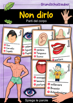 Preview of Non dirlo! Parti del corpo - Spiegare le parole (italiano)