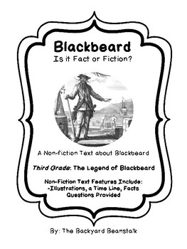 Preview of The Legend of Blackbeard the Pirate - Non-fiction 3rd Grade Reading Passage