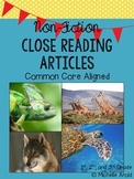 Non-fiction Close Reading Articles (FREEBIE)