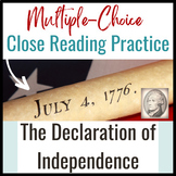 Nonfiction Close Reading Practice of the "Declaration of I
