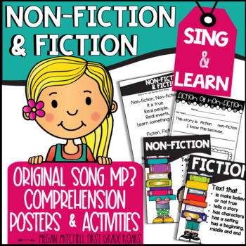 Preview of Non-fiction Fiction Song & Activities