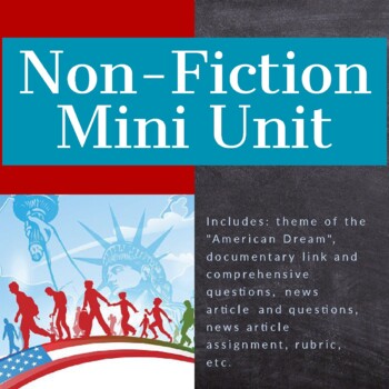Preview of Non-fiction Mini Unit - 1 week activities and assignments