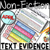 Reading Passages Text Evidence {April Print Edition}