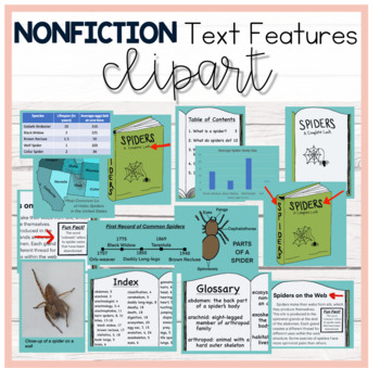 Preview of Nonfiction Text Features Clipart