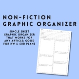 Non-fiction/Article Graphic Organizer (Great for Homework 