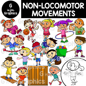 Preview of Non-locomoter Movement Clipart
