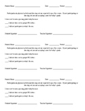 Non-participation form (PE)