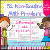 Math Enrichment: Math Challenge Non-Routine Problems for Older Students