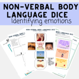 Non-verbal body language dice - identifying emotions in others