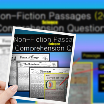 Preview of NonFiction Reading Comprehension | Science Reading Comprehension