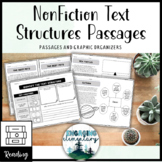 Nonfiction Text Structure Reading Passages and Graphic Organizers