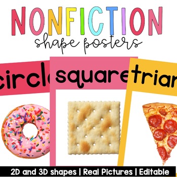 Preview of Nonfiction 2D and 3D Shapes | Real Pictures