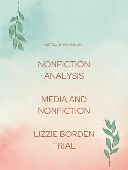 Preview of Nonfiction Analysis | Media and Nonfiction | Lizzie Borden Trial