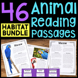 46 Nonfiction Animal Reading Passages & Comprehension Acti