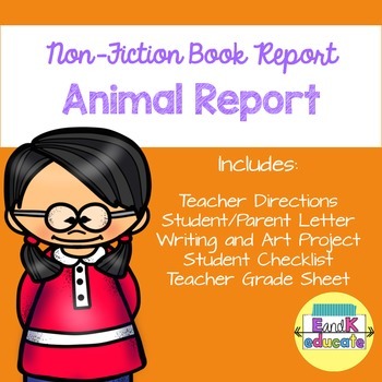Preview of Nonfiction Animal Book Report
