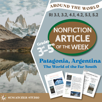 Preview of Nonfiction Article for Reading Comprehension - Patagonia, Argentina