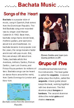 Preview of Nonfiction Article: Bachata Music