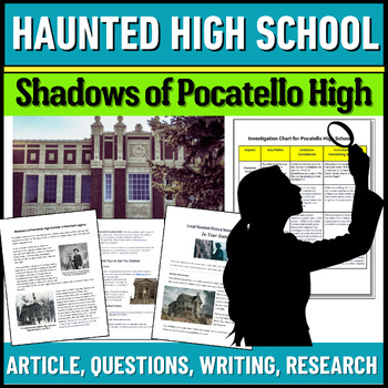 Preview of Nonfiction Article with Questions - Spooky Story - Reading Comprehension Teens