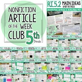 Article of the Week Club, 5th Grade | Nonfiction Reading P