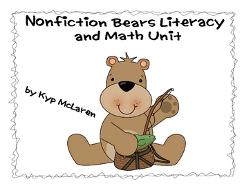 Preview of Nonfiction Bears Literacy and Math Unit