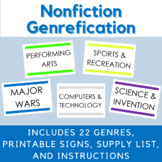 Nonfiction Book Genrefication Signs and Instructions - Gen