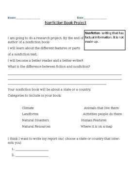 Preview of Nonfiction Book Project : Homeschool or Distance Learning