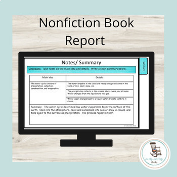 Nonfiction Book Report, Book Reports Templates by Lively Literacy Rocks