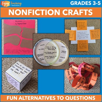 Preview of Fun Nonfiction Book Report or Reading Response Projects: 8 Crafts & Choice Board