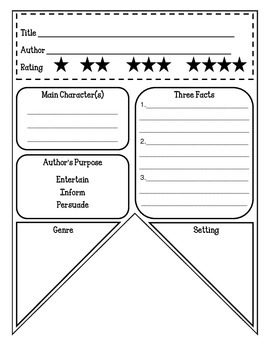 Preview of Nonfiction Book Report Pennant