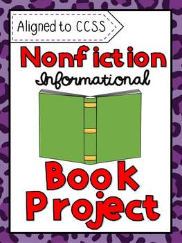 Preview of Nonfiction Book Report Project (Aligned to CCSS)