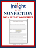 Nonfiction Book Report Worksheet