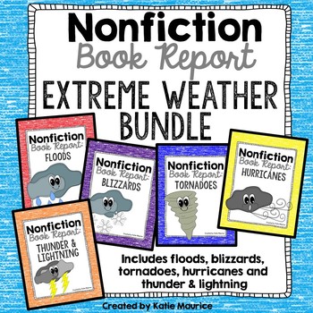 Preview of Nonfiction Book Reports: Extreme Weather BUNDLE