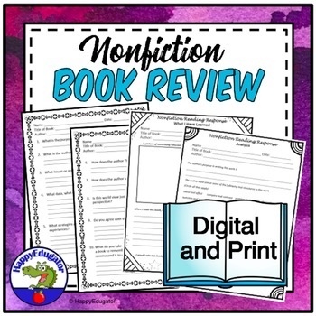 Preview of Nonfiction Book Review with Easel Activity