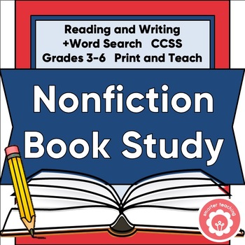 Preview of Nonfiction Genre Study and Book Report +Word Search CCSS Grades 3-6 Print. Go.