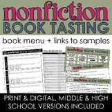 Nonfiction Book Tasting with Interactive Digital Menu - Mi
