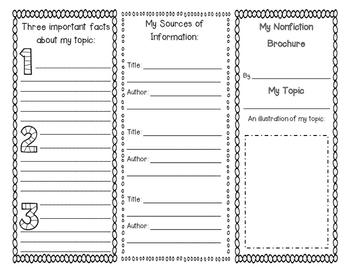 Preview of Nonfiction Brochure {Reading Response & Graphic Organizer}