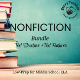 Nonfiction Bundle Text Structure and Features Middle School ELA