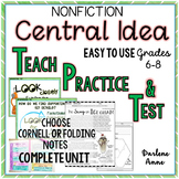 Nonfiction Central Idea PowerPoint, Notes, Worksheets, Tes