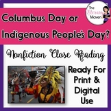 Nonfiction Close Reading - Christopher Columbus Day or Ind
