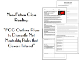 Nonfiction Close Reading: "FCC Outlines Plan to Dismantle 