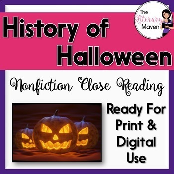 Preview of Nonfiction Close Reading - History of Halloween