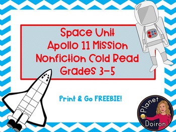 Preview of Nonfiction Cold read Apollo 11 moon mission