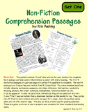 Nonfiction Comprehension Passages - Set One