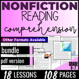 Nonfiction Reading Comprehension Passages and Questions Bu