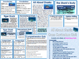 Nonfiction Comprehension Sharks Unit