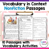 Nonfiction Context Clues Reading Passages and Activities w